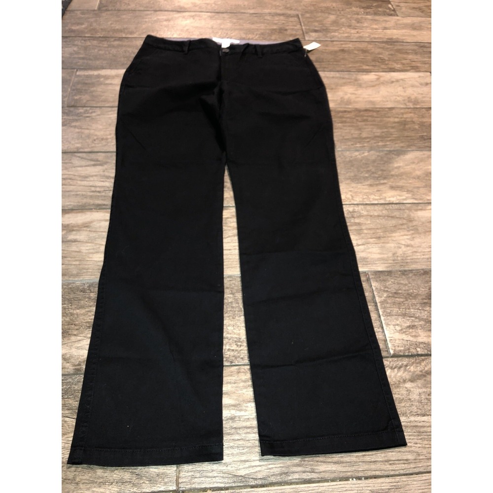 Amazon Essentials Womens Dress Pants Black Size 8‎ Midrise Flat Front